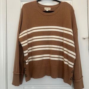Marled XL Striped Sweater